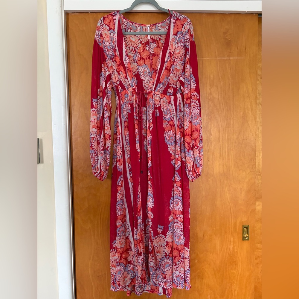 Free People Coral Red Wrap